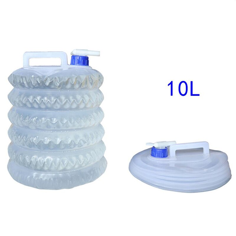 Hixa Aktive Jerrycan 10 Liter Met Kraan Opvouwbaar 22x22x26cm Kamperen Waterdispenser Limonadetap