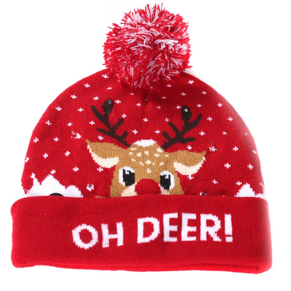 Jul kvinder strikket hat vinteropvarmning beanie hatte kasket med kugle til piger damer udendørs xr: -en