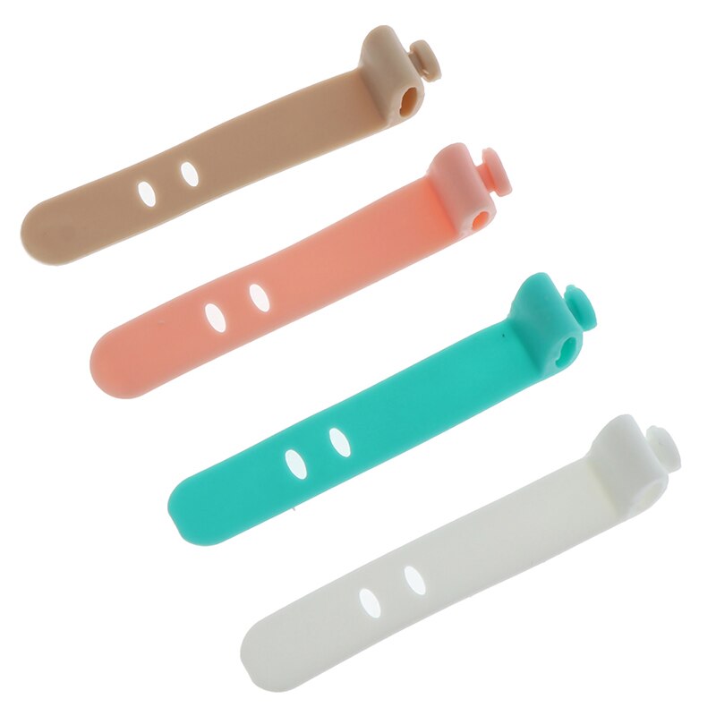 4 pièces/ensemble Gel de silice câble enrouleur écouteurs protecteur voyage accessoires USB support pour téléphone accessoire Packe organisateurs