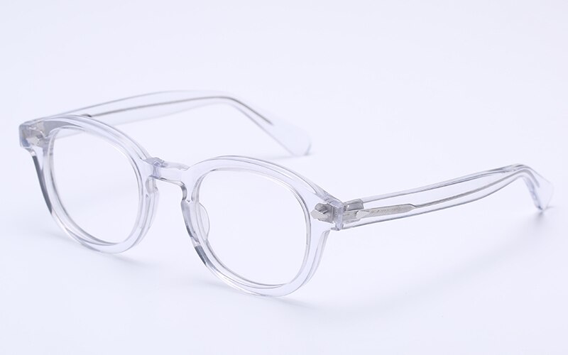 Håndlavede acetat briller stel kvinder mænd johnny depp brillerammer mærke skildpadde optisk brille demi nærsynethed: 7