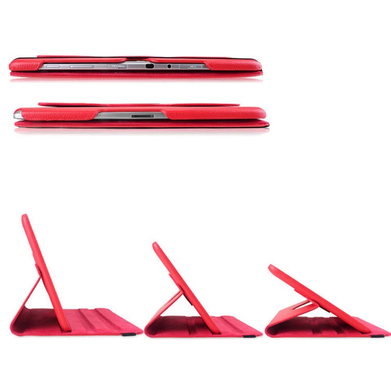 360 draaibare beugels, flipstandaard, leren hoes voor samsung galaxy note 10.1 gt-n8000 n8000 n8010 n8020 tablethoes + pen
