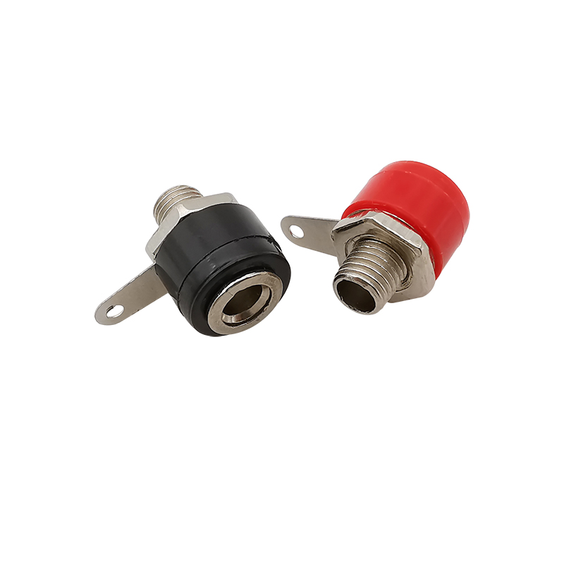 25 Stücke 5 Farbe 4mm Bananenbindung Post Prüfung Stecker 4mm Bananen Buchse Stecker Jack Adapter DIY verrotten Schwarz Grün Gelb Blau