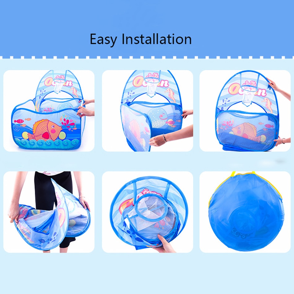 3 Teile/los Baby Laufstall Tragbare Laufstall für Kinder Klapp Baby Spielplatz Kind Zelt mit Krabbeln Tunnel Ball Pool Baby Park