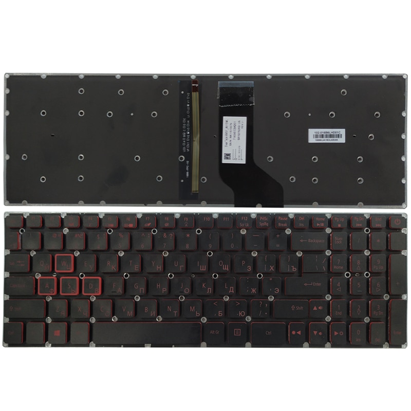 Ru Toetsenbord Voor Acer Nitro 5 AN515-41 AN515-42 AN515-41-F1XF Russische Laptop Toetsenbord Met Achtergrondverlichting