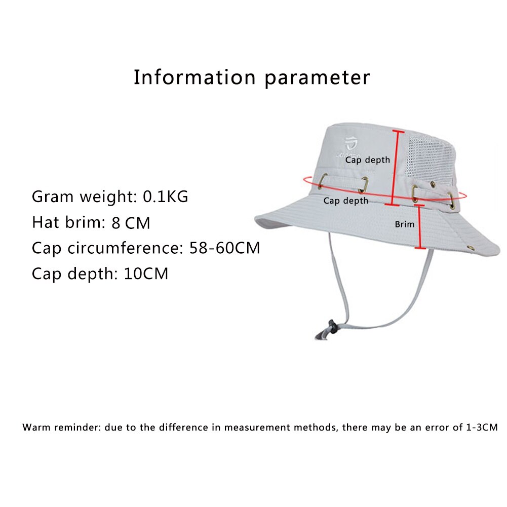 Wide Brim Boonie Hat Outdoor Waterproof UPF 50+ Sun Protection Mesh Safari Sun Hat Travel Fishing Hat Sportswear