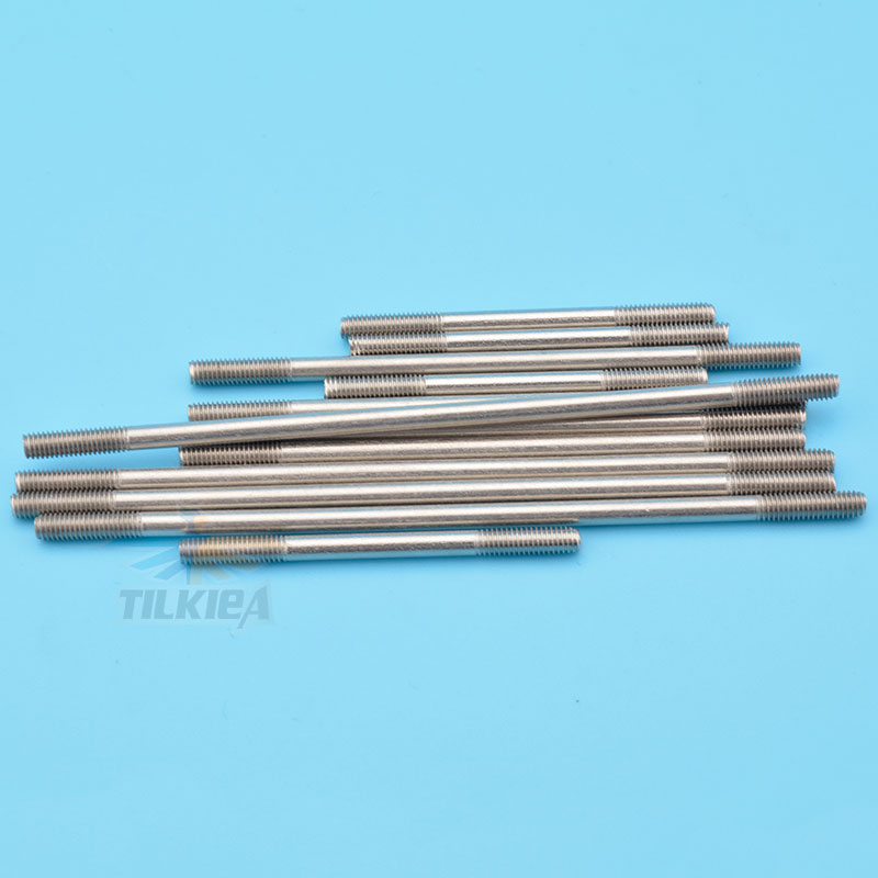 10pcs Stainless Steel Push Rods M3 L25/30/35/40/45/50/55/60/65/75/85/95/100/110/120/130/140mm Connecting Rods Thread Length 10mm