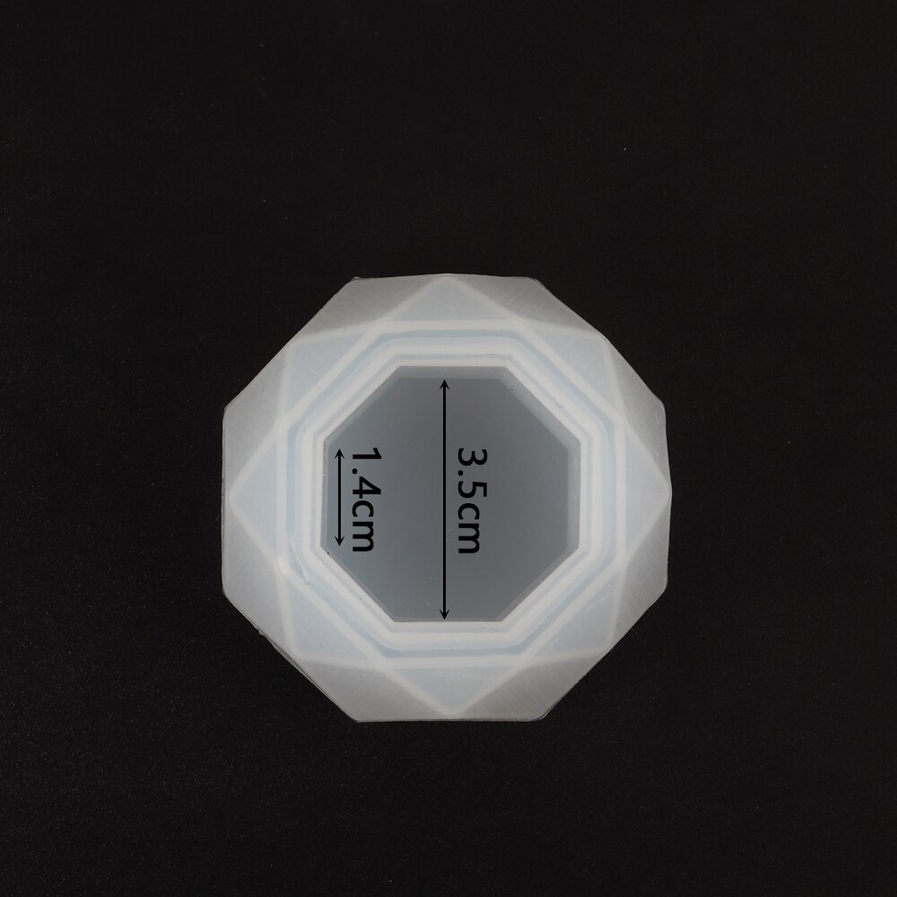 DIY Cylinder Hexagon Silicone Mold Epoxy Resin Candle Mould Aroma Candles Wax Molds Clay Plaster Crafts Casting Mould Home Decor: Octagon