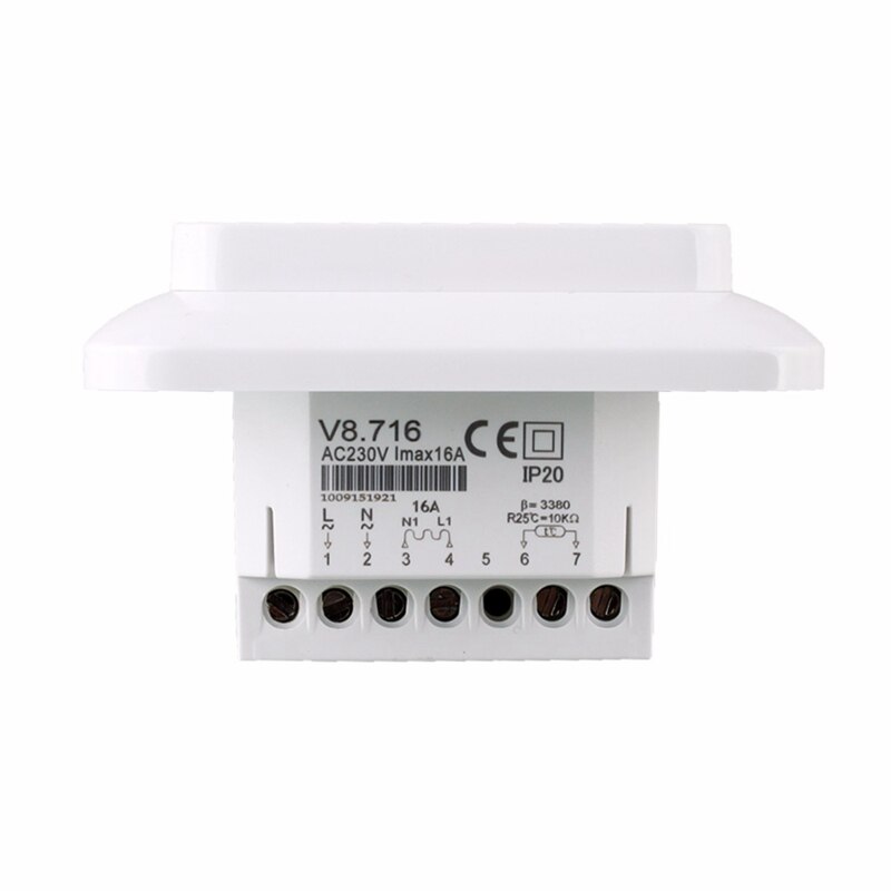 Intelligenter Thermostat 16A, Temperaturregler für Fußbodenheizung, mit LED- Touchscreen, elektrische Steuerung 85-265V
