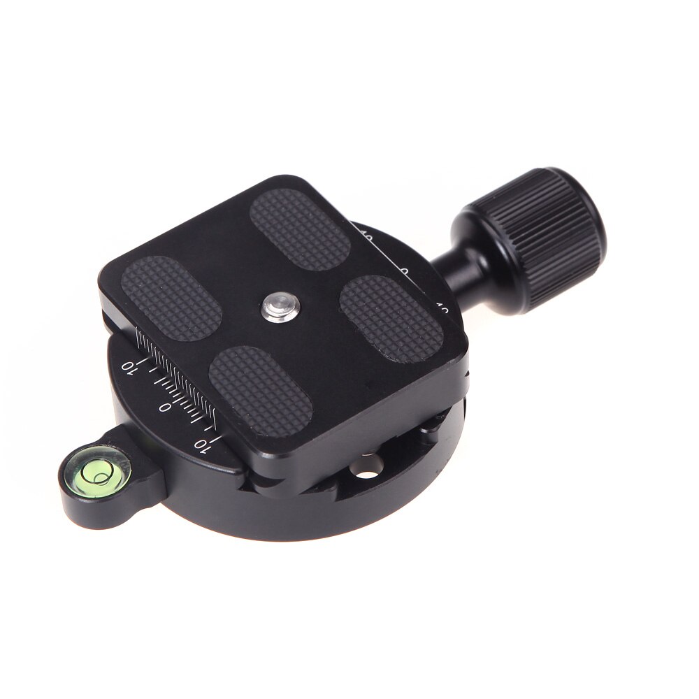 Andoer DM-55 Metal QR Quick Release Plate Clamp with Gradienter for 55mm Ball Head Arca Swiss RRS Wimberley