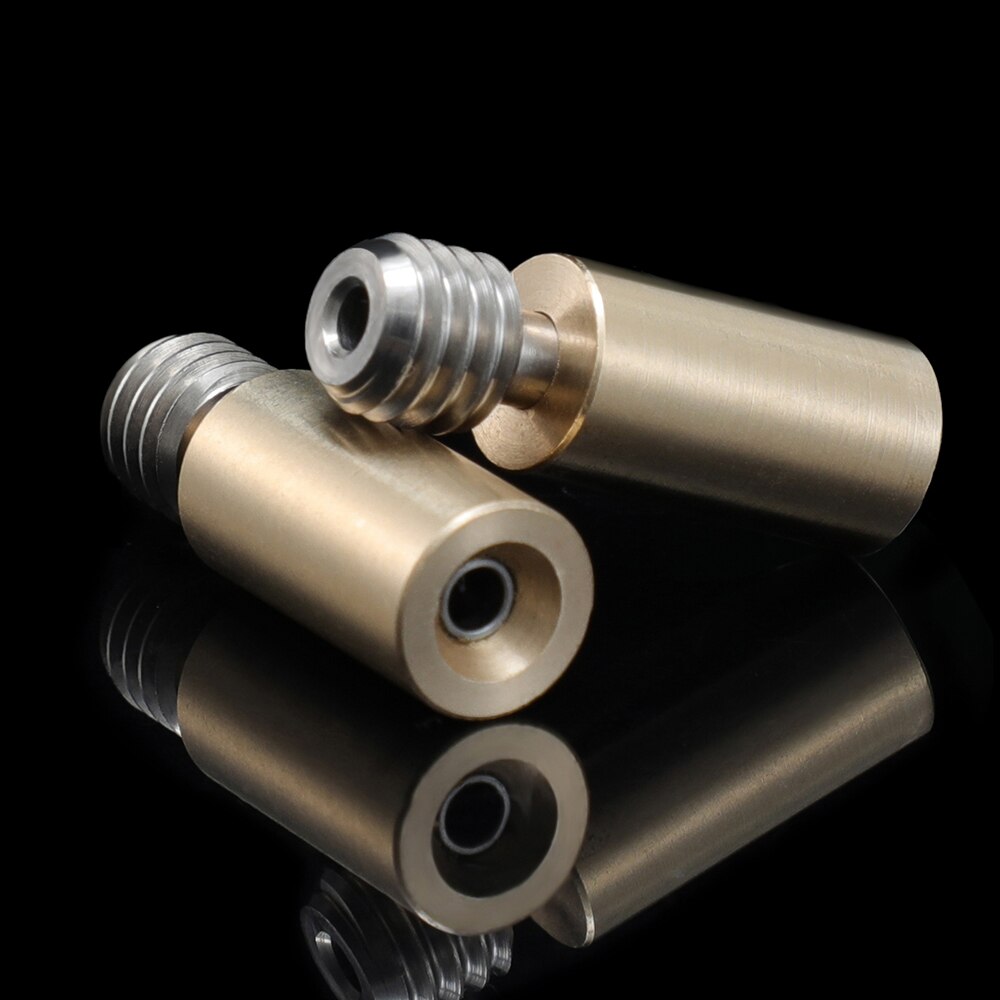3DSWAY Bi-Metal V6 Heat Break All Metal Heatbreak Titanium Alloy Brass M6 Thread M7 Smooth Throat for 3D Printer Parts