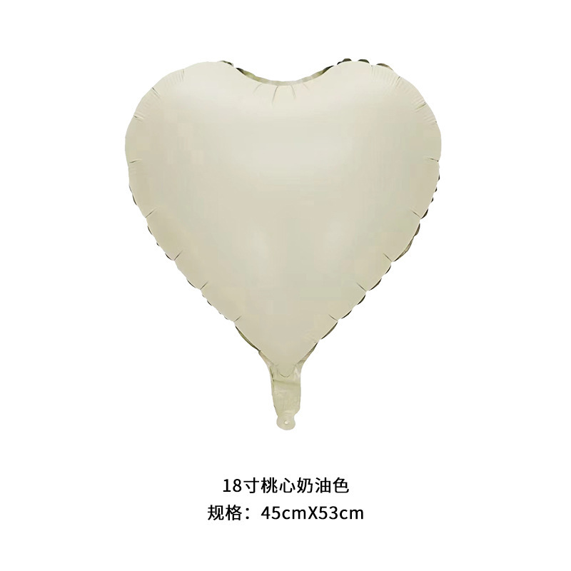 Brown Beige Cream Heart Balloons Number Balloon 1 2 3 4 5 Digital Foil Balloon Birthday Party Decoration Helium Air Globo: Laser