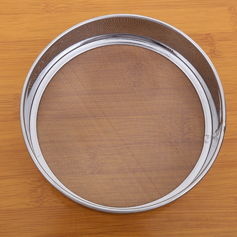 Colador de harina de acero inoxidable cedazo de malla fina para aceite colador tamiz para hornear pasteles utensilios de cocina E15B