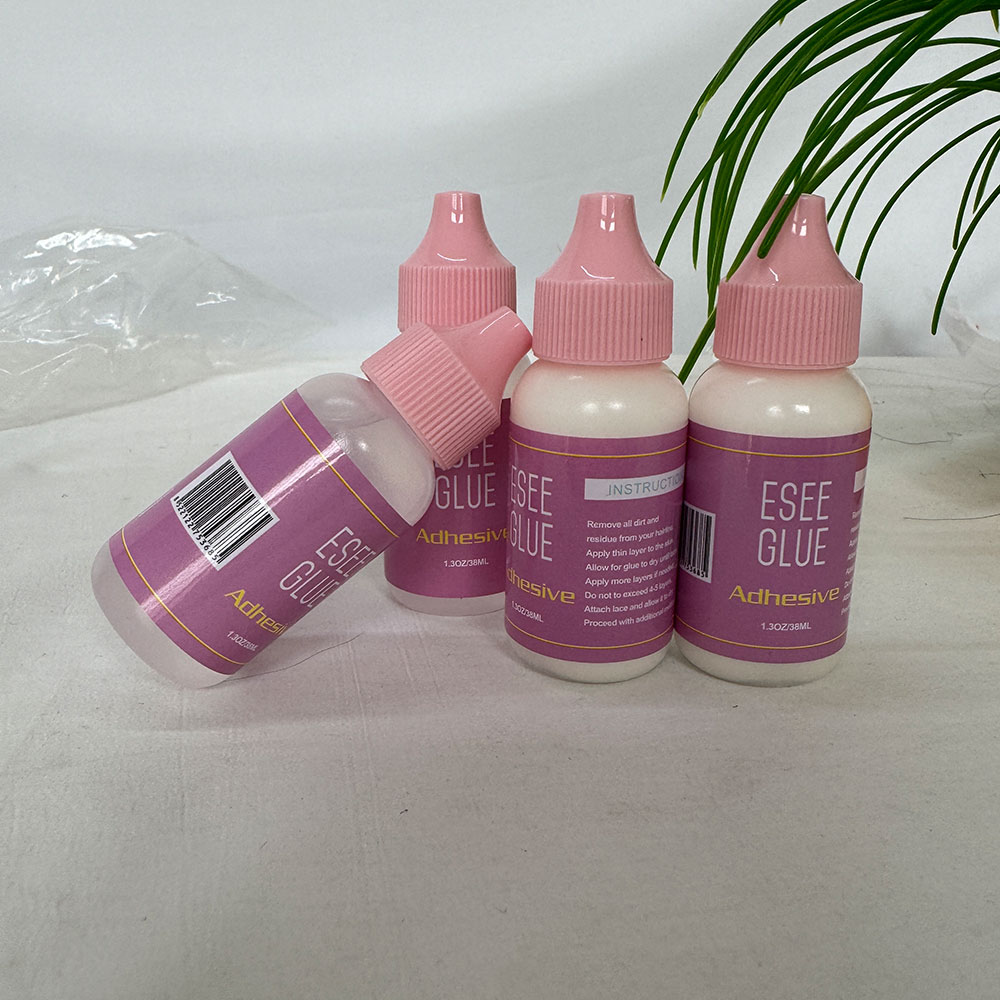 Esee1.3oz colle à dentelle pour perruques colle à cheveux Super tenue imperméable pour tissage colle de liaison de cheveux Invisible tenue extrême pour les systèmes capillaires