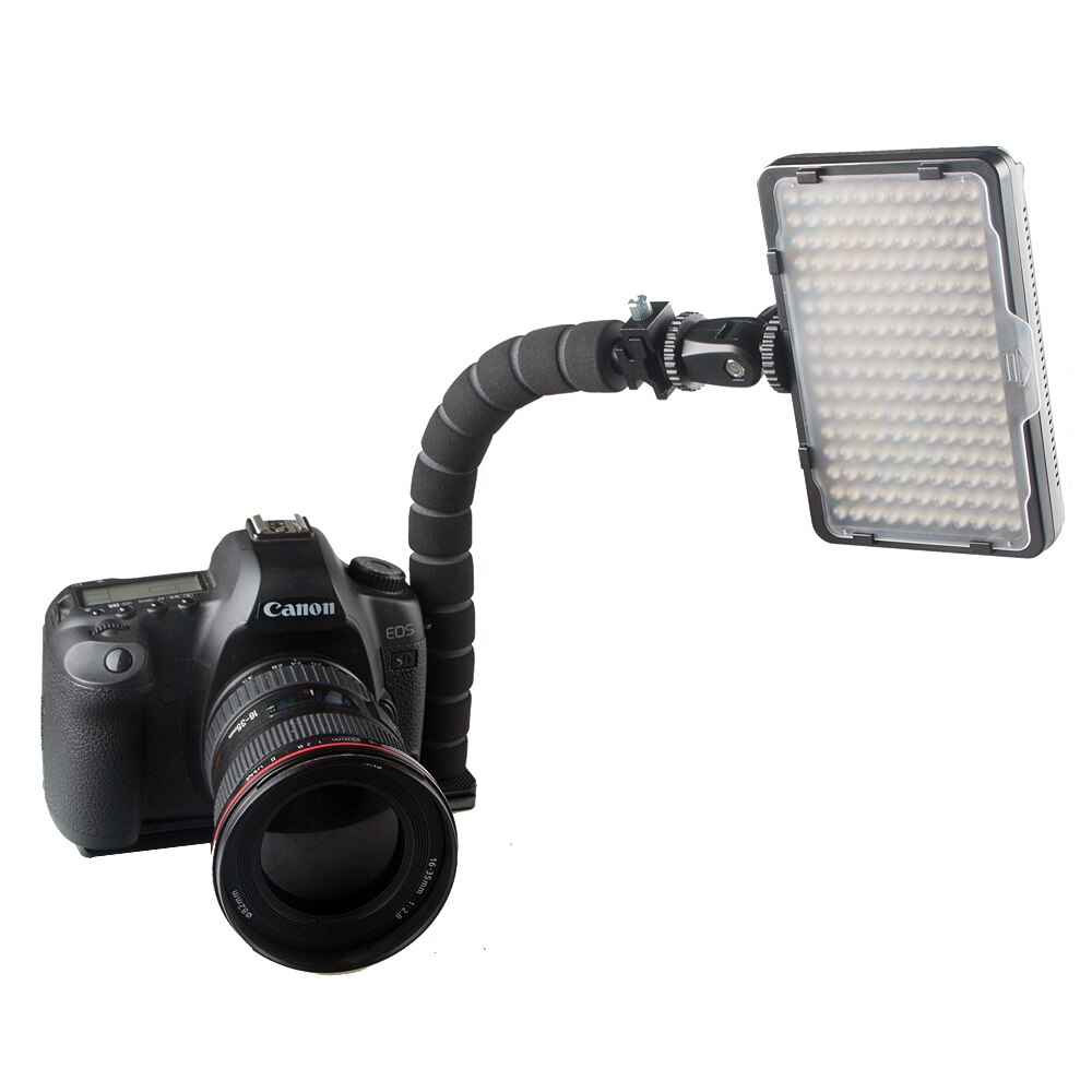 L-shaped Bracket Flexible Arm SLR Camera Shoe Flash Mount Adapter Camera Flash Led Light Bracket Grip Tripod Holder