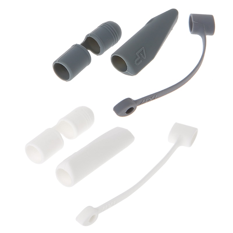 Cap Houder + Tip Cover + Lightning Kabel Adapter Tether 3 Stuk Kit Voor Apple Potlood