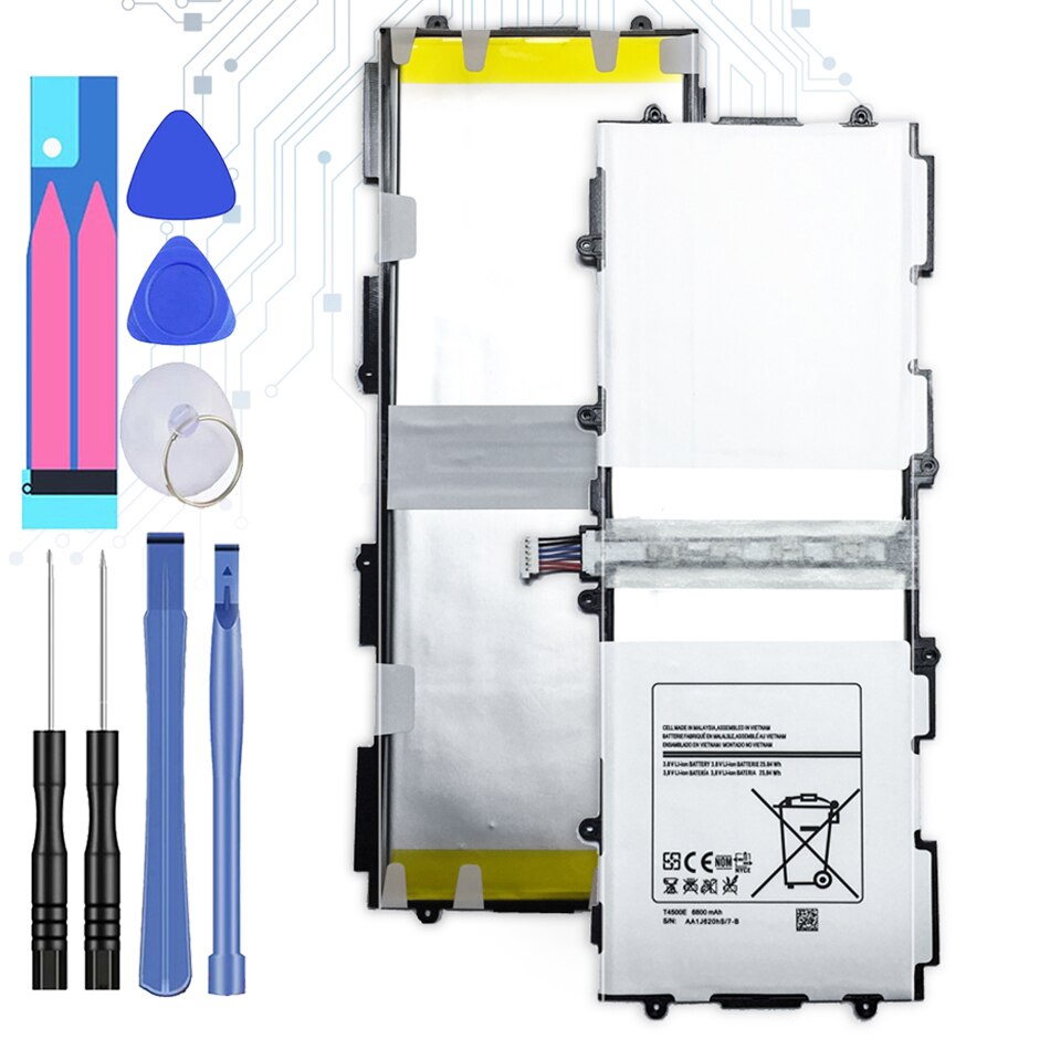 Tablet Li-Polymer Battery For Samsung Galaxy Tab 3 10.1 GT P5200 P5210 P5220 P5213 Replacement Battery T4500E T4500C 6800mAh