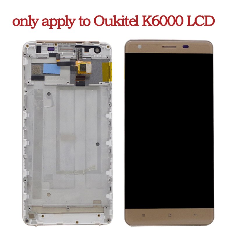 LCD Display For Oukitel K6000 LCD Display Screen With Touch Screen Assembly With Frame For Oukitel K6000 Replament Dipslay LCD
