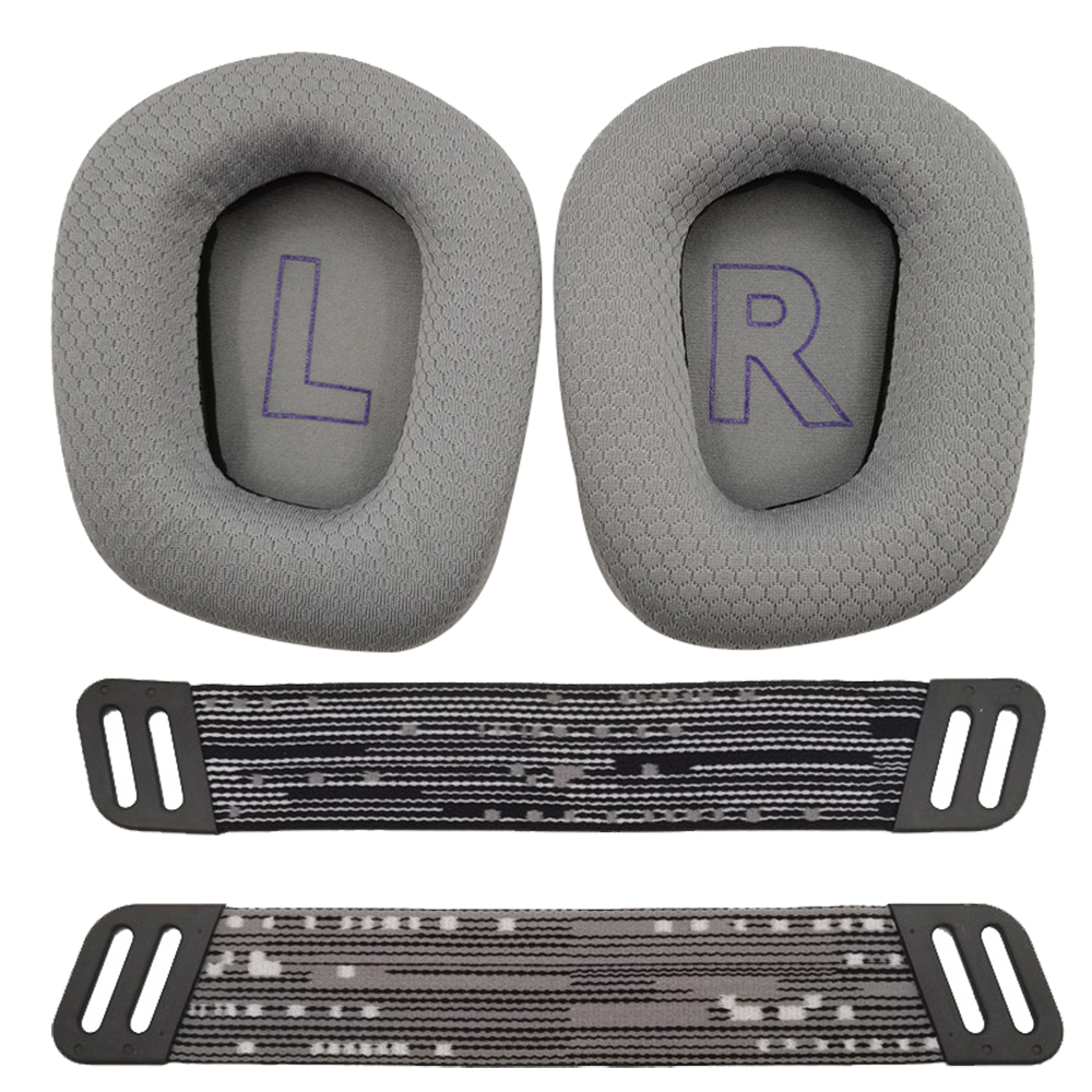 Coussinets d'oreille en mousse de remplacement, housse de coussin pour casque Logitech G733 G335 Logitech G 733, faisceau de tête de: 3XS / Kaki