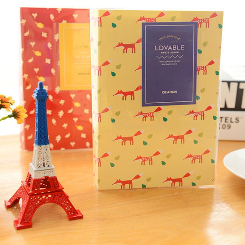 Mini Dessin Animé Lié Album Photo Insert Significative Photo Oeuvre D'art Préférée Lié Photo Album Scrapbook 84 Feuilles Recueillir: Orange