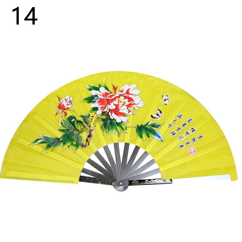 Rustfritt stål tai chi fan fitness kung fu kampsport ytelse dans fan rustfritt stål kampsport fan: 14