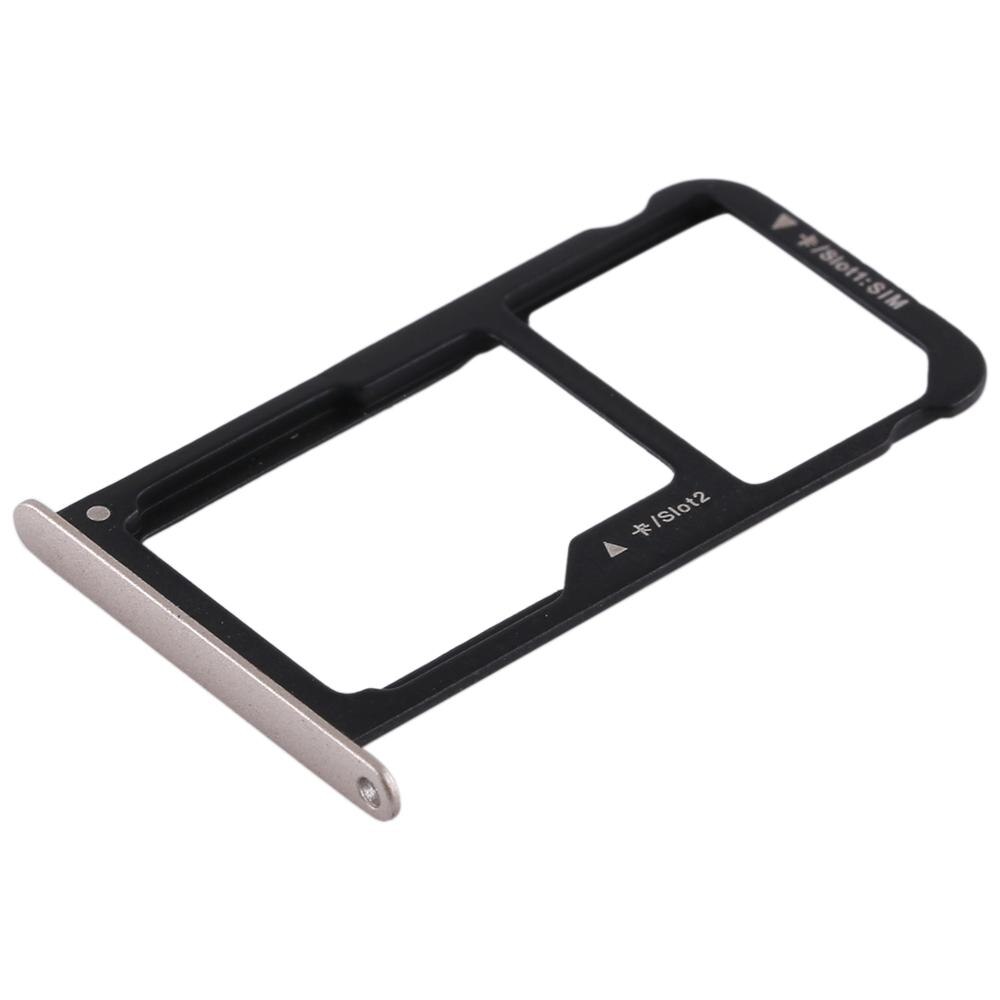 Für Huawei P9 Lite SIM Karte Tablett SIM Karte Halfter Adapter P9 Lite Plus SIM Karte Slot Miscro SD TF karte Fach: Gold Farbe