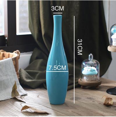 small fresh ceramic vase, European-style ceramic crafts, home office desktop decoration ,: style 17