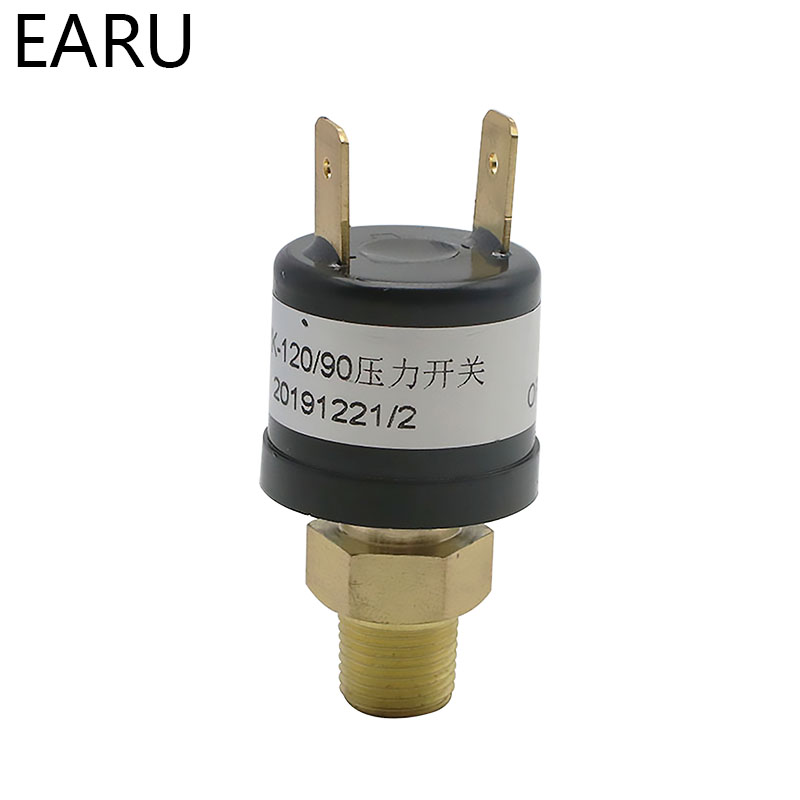 1pc Air Compressor Pressure Control Switch Valve Heavy Duty 90-120 PSI Pressure Sensor Switch Transmitter Transducer Auto Car