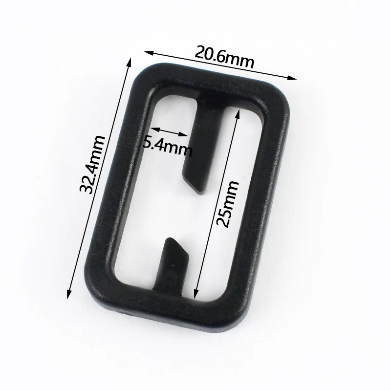 10-50Pcs Plastic Bag Strap Buckles 20-50mm Tri Glide Slider Ring Clasp Luggage Webbing Adjuster Buckle DIY Handware Accessories: 4# / Antique Copper