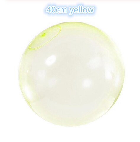 Magic Bubble Ball Blow Up Balloons Toy for Kids Adults Outdoor Funny Party Game 40CM/50CM/70CM: 40cm yellow