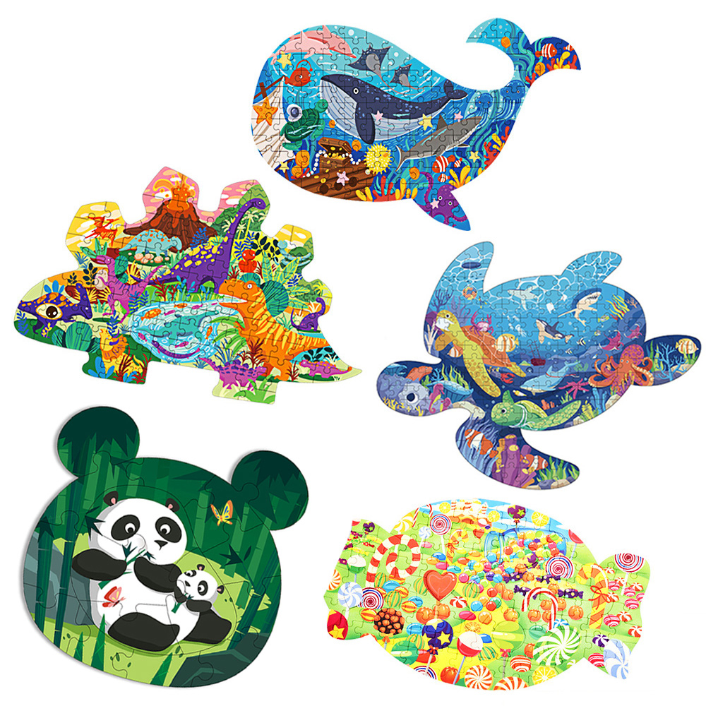 Dinosaur puzzles for children, educational learning toy, animal puzzle for children aged  ab 3 years, table game, toy