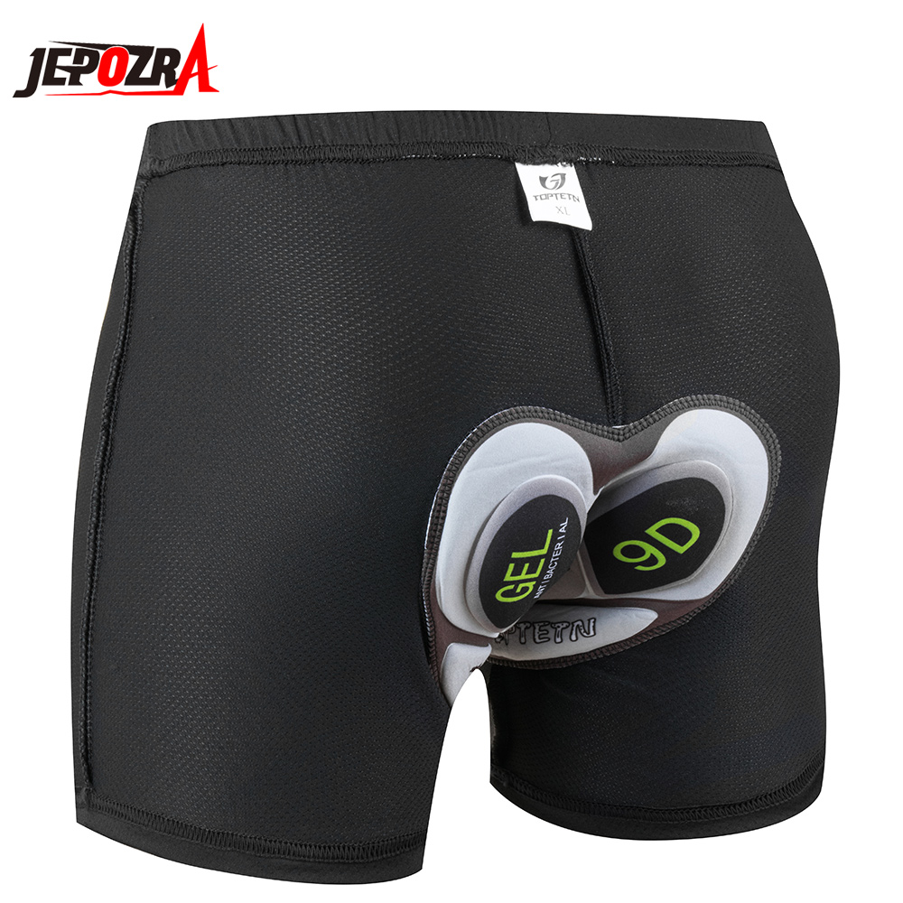 JEPOZRA pantalones cortos de ciclismo para hombre, Shorts de malla transpirable con almohadilla de Gel 5D, a prueba de golpes, para bicicleta de montaña: XXL / Oro