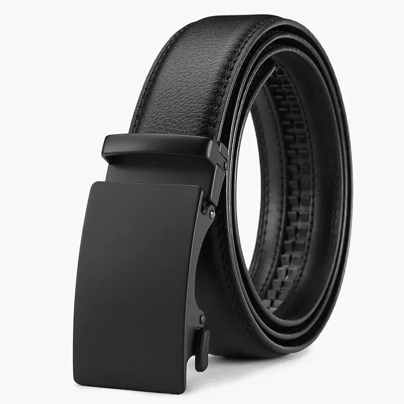 Mode zakelijke herenriem Echte luxe merkriem Metalen gespriem Hoogwaardig PU-leer Zachte riem met cargobroek Jeans: GRIJS
