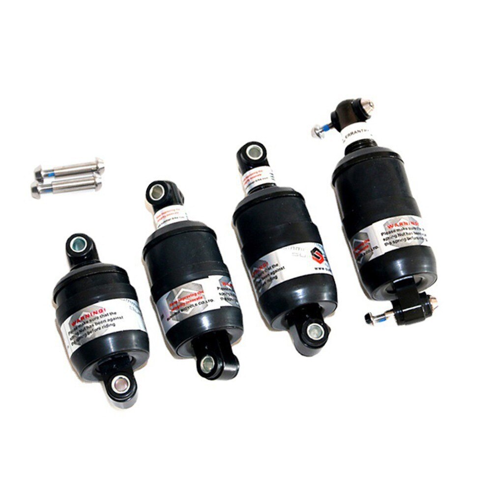 100/125/150/175Mm Fiets Achter Parabool Schokdemper Zwart Voor Mtb Opvouwbare Elektrische Fiets verstelbare Achter Schokdemper