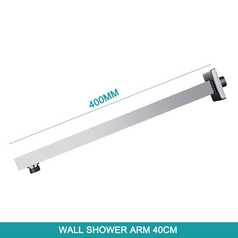 Ceiling Wall Mounted Overhead Chrome Shower Arm Set Head Shower Holder Square Round Stainless Steel: SA0003CP-86