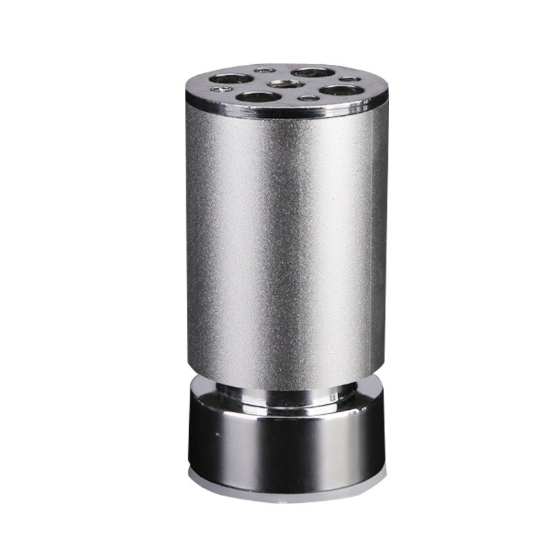 Round cupboard foot aluminum alloy kitchen cabinet furniture foot TV cabinet leg table foot high foot adjustable sofa foot pad s: 80mm