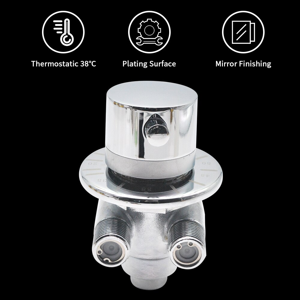 Messing G 1/2 &quot;Thermostatische Mengkraan Temperatuur Regelklep Voor Zonneboiler Thermostatische Douchekraan Cartridage
