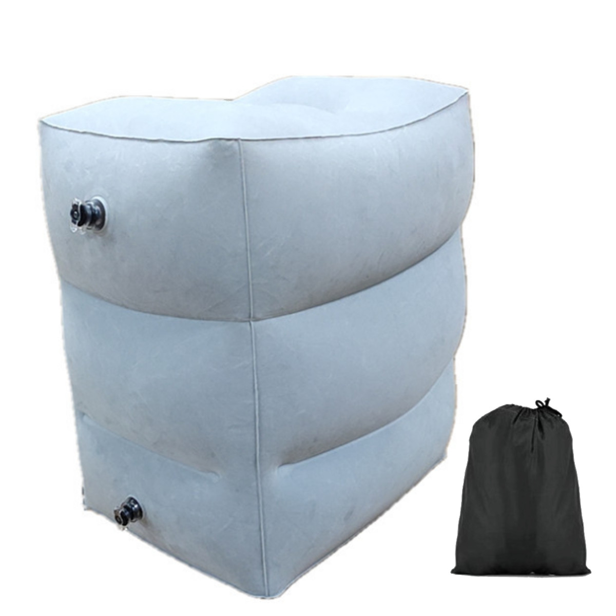 Newest Useful Inflatable Portable Travel Footrest Pillow Plane Train Kids Bed Foot Rest Pad