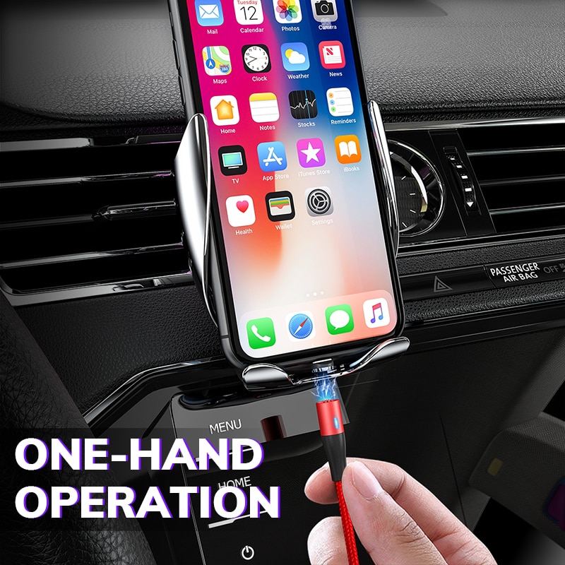 Topk AM60 3A Snel Opladen Led Magnetische Micro Usb Type C Kabel Voor Iphone Xs Max 8 7 6 Telefoon kabels