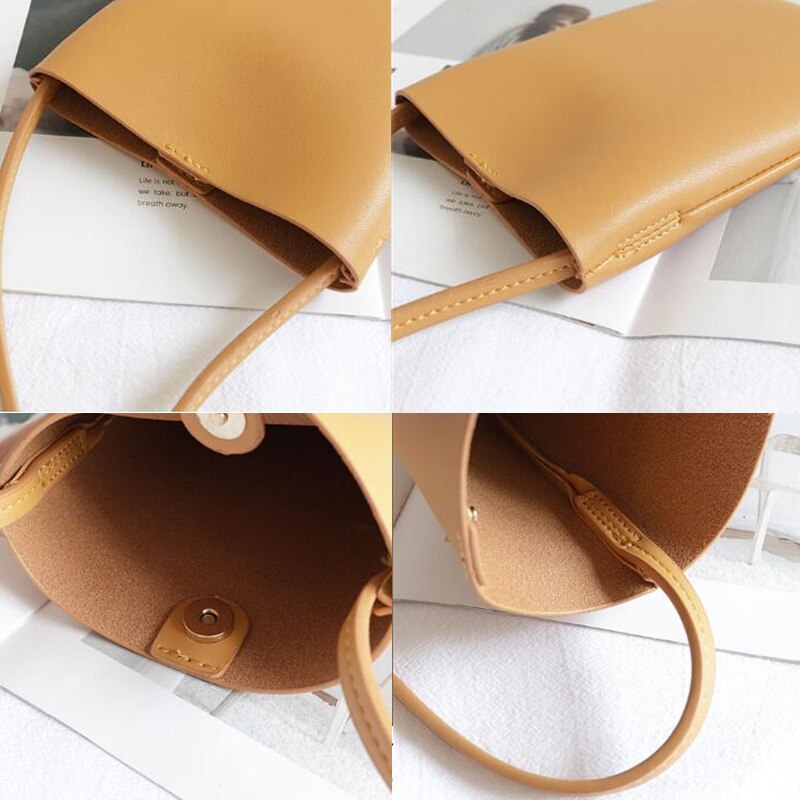 Bolso pequeño Retro de PU para teléfono móvil, bolsa de hombro para teléfono móvil con apertura Vertical, tipo mensajero, informal