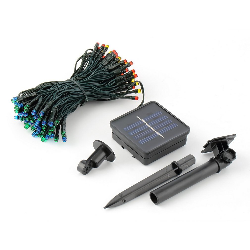 100 LED Solar Lights Outdoor Waterproof Fairy Lights Garlands Christmas Tree Solar Chain String Garden Decoration: Default Title