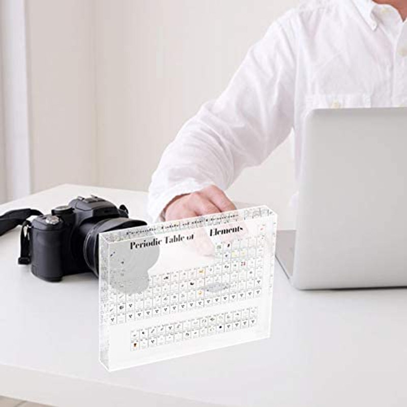 Periodic Table Display Acrylic Teaching Tool for School Teacher Best Birthday for Kids Chemical Element Display Board S/M/L