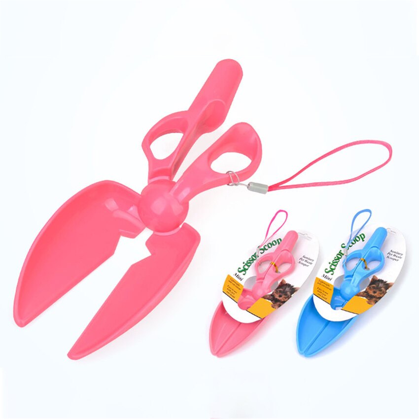 Mini Pets Poop Pooper Scooper Outdoor Portable Puppy Dogs Poop Shovel Picker Cleaning Poop Scissor Scoop Pet Litter Accessories