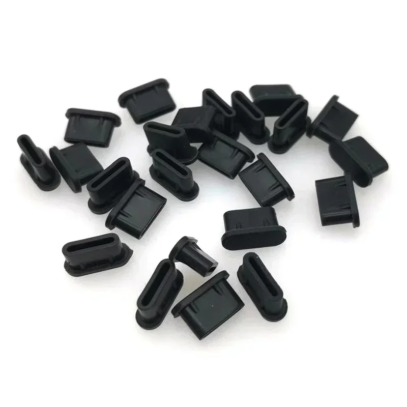 Tapones antipolvo de silicona suave para puerto de carga USB tipo C, tapa protectora a prueba de polvo y agua para teléfono móvil para Samsung y Huawei