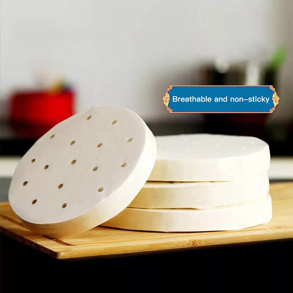 100 Pcs Bakpapier Bakpapier Non-stick Steamer Papier Lucht Friteuse Pad Papier Voor Home Restaurant Keuken accessoires