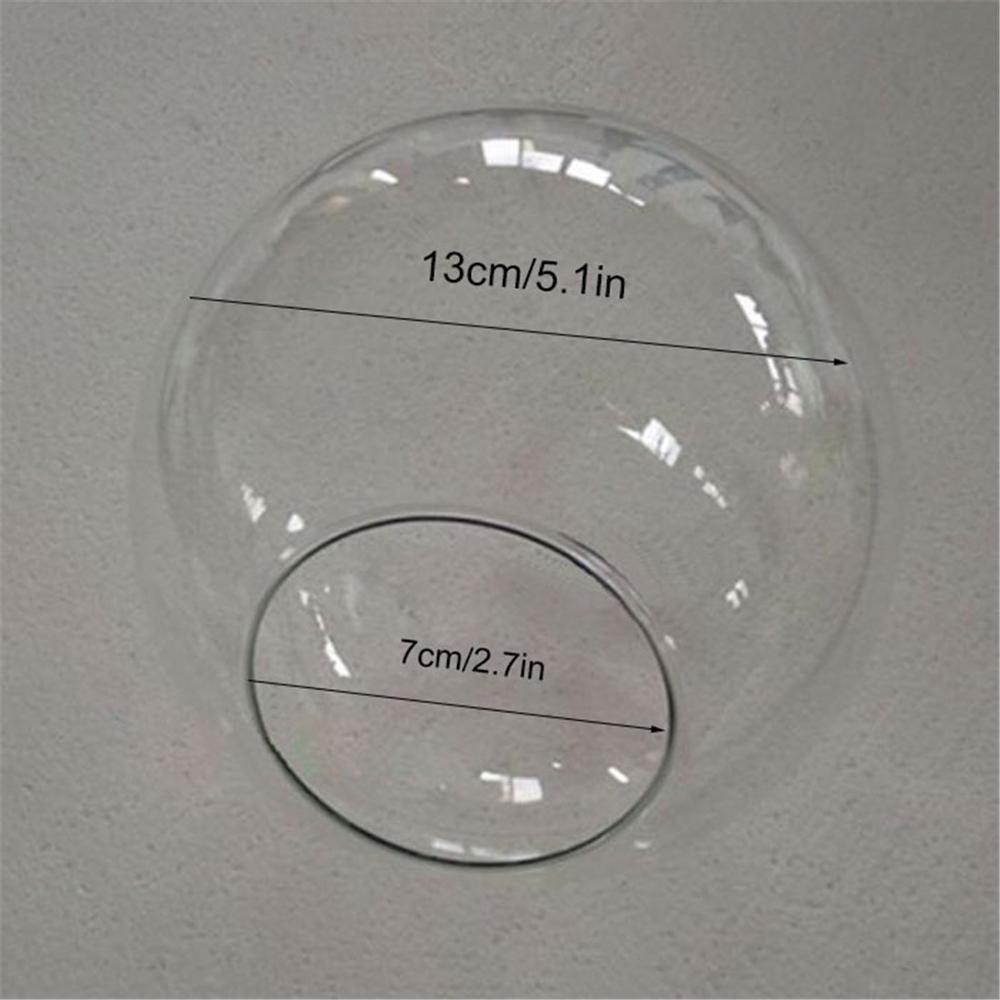 Suspension en verre transparent, couvercle de lampe en forme de globe, lumière d'intérieur, luminaire d'intérieur, luminaire d'intérieur, accessoires, d13 cm, d15 cm, d20 cm