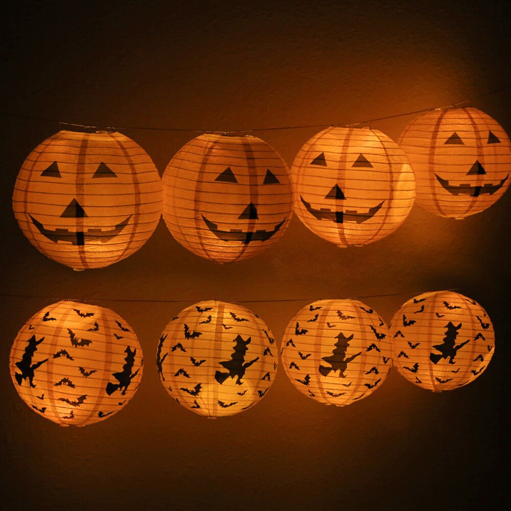 Halloween Paper Pumpkin Hanging Lantern DIY Party Decor Scary Fashionable and stylish Delicate and festive