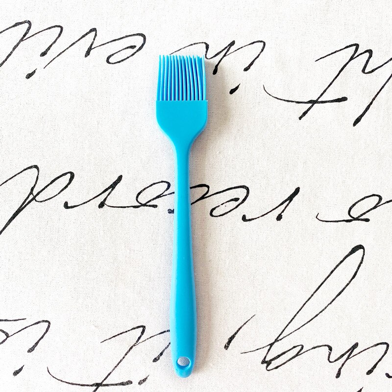 Päivitä pieni silikoninen leivinpelti leipä kokki leivonnainen öljy voi maaliharja grilliharja silikoni leivontagrilli työkalu: Taivaansininen