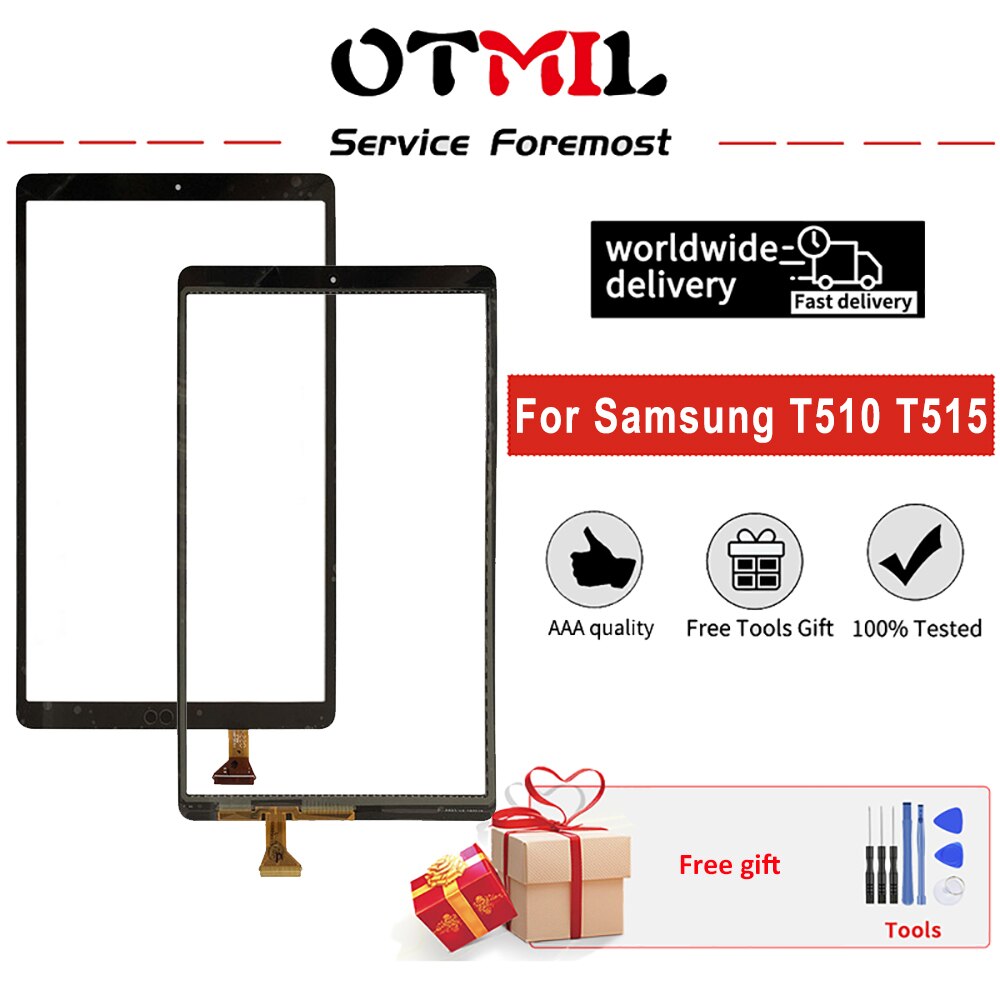 Originele Touch Voor Samsung Galaxy Tab Een 10.1 ) SM-T510 SM-T515 Touch Screen Glas Lens Met Gereedschap Voor Tab Een SM-T510 T515