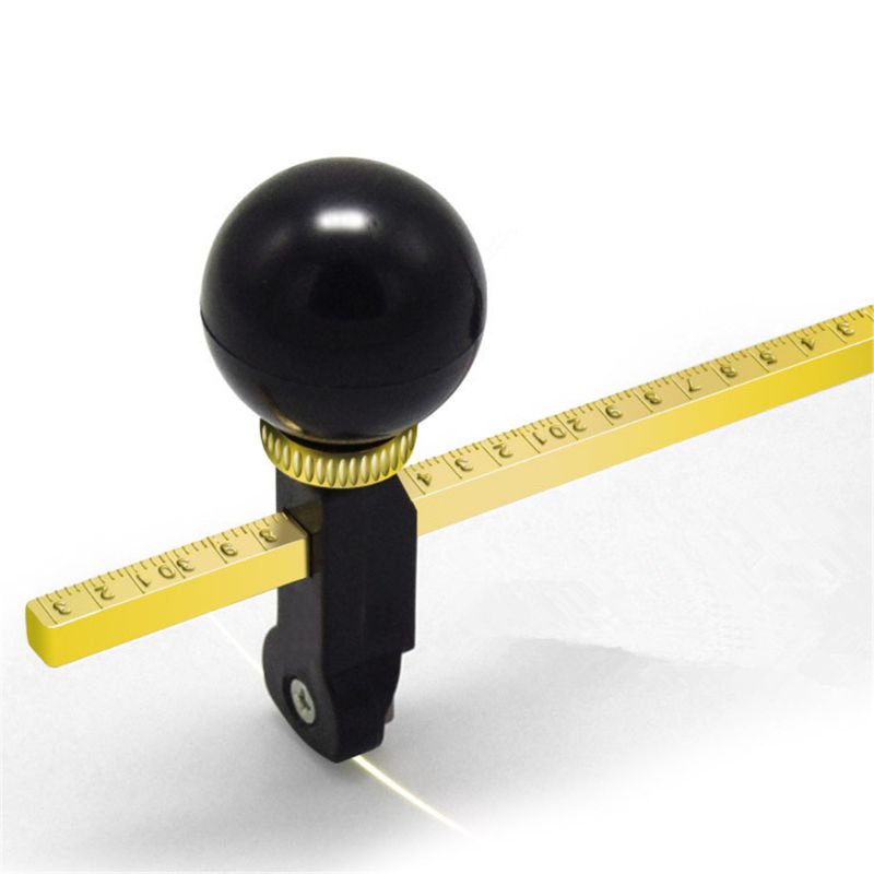 6 Wheel Construction Tool Durable Circular Compass Glass Cutter with Suction