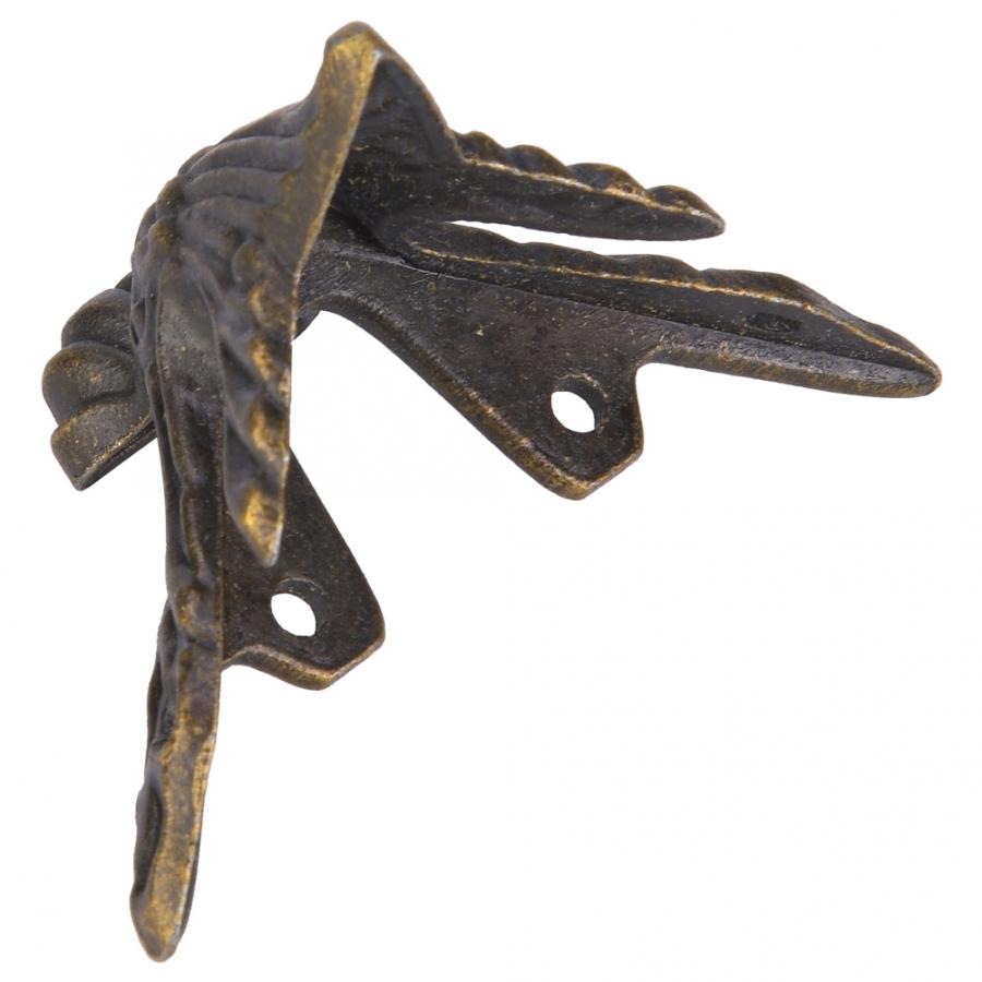 4PCS Antique Wood Box Feet Leg Furniture Decorative Bracket For Furniture Hardware